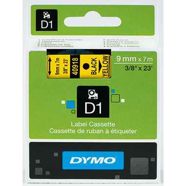 DYMO® Schriftbandkassette D1 9 mm x 7 m (B x L)