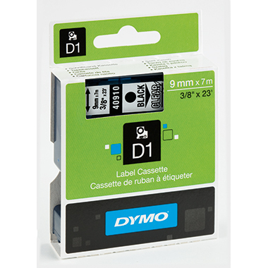 DYMO® Schriftbandkassette D1 9 mm x 7 m (B x L)