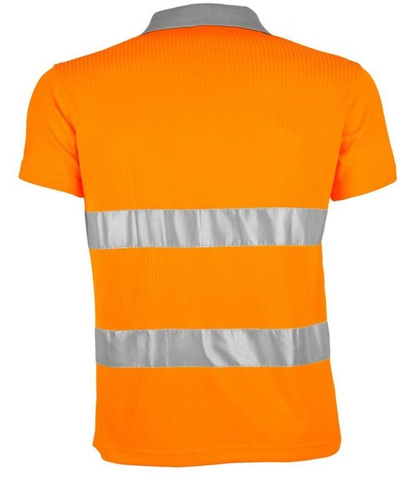 Qualitex Warnschutz Poloshirt signal ws