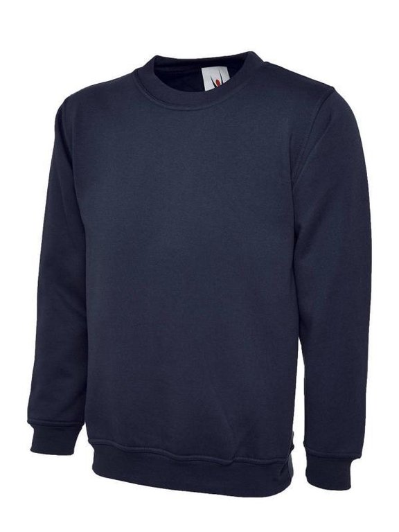 Sweatshirt Uneek Crewneck Sweatshirt Navy, schwarz, grau bis 6XL