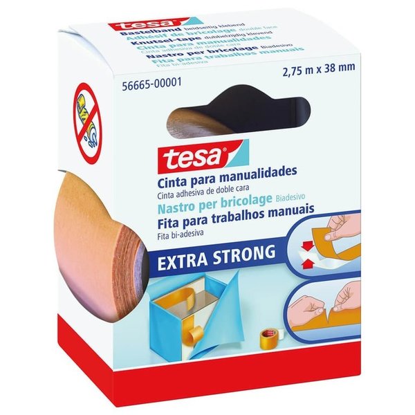 Doppelklebeband Tesa 56665-00001-00 38mm x 2,75m, Bastelband