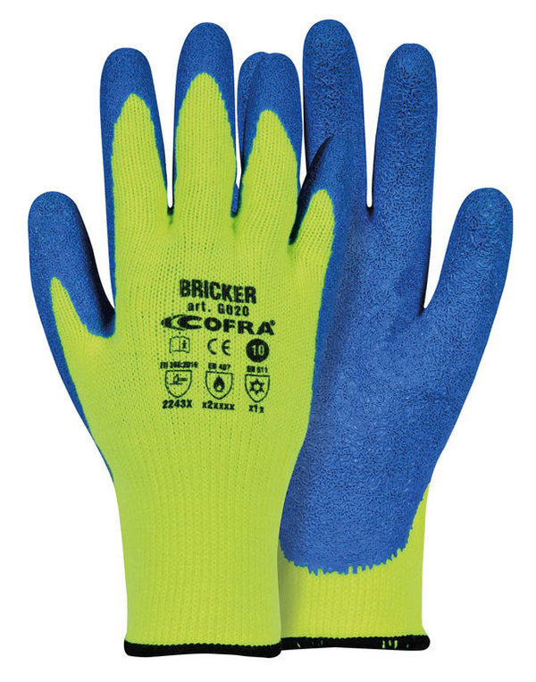 COFRA BRICKER Cold Protection Latex Schnittfeste Handschuhe